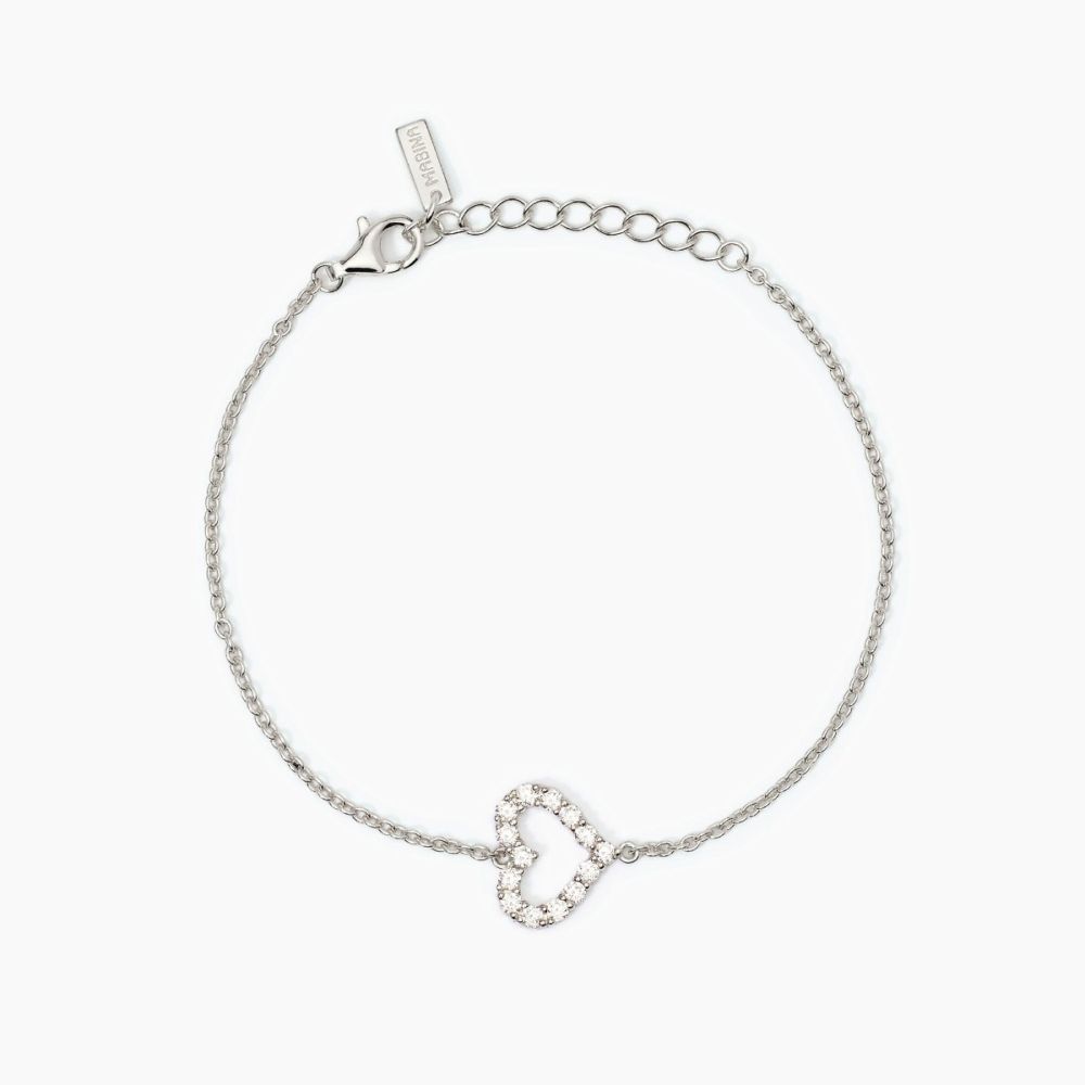 Mabina Bracciale Argento Cuore con Zirconi