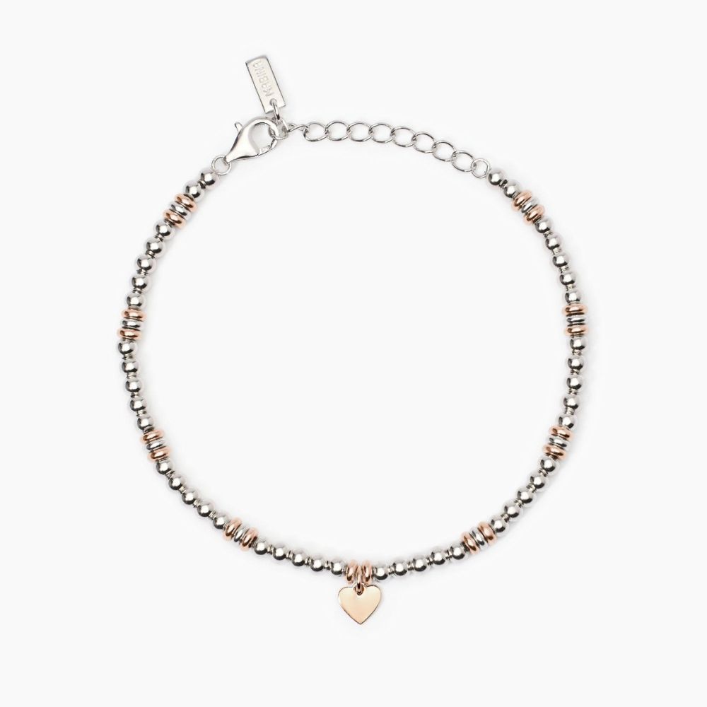 Mabina Bracciale Argento Cuore Rosè