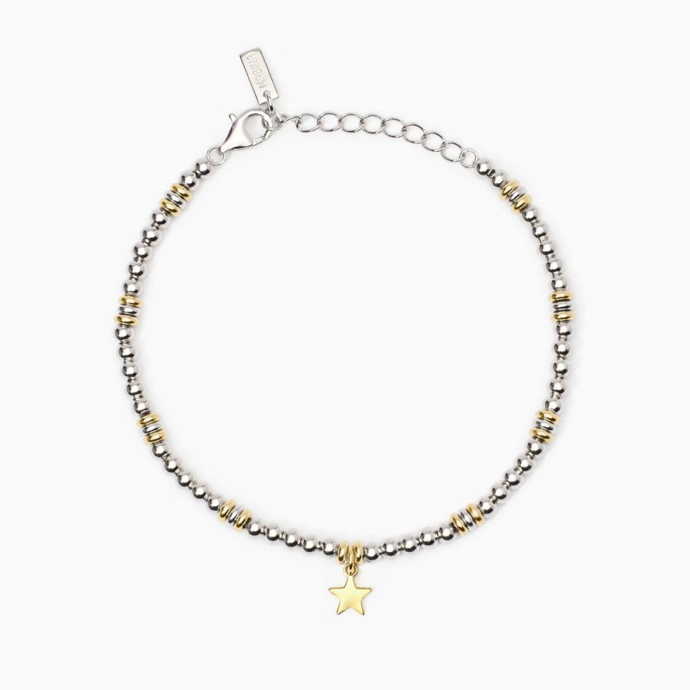 Mabina Bracciale Argento Stella Gold