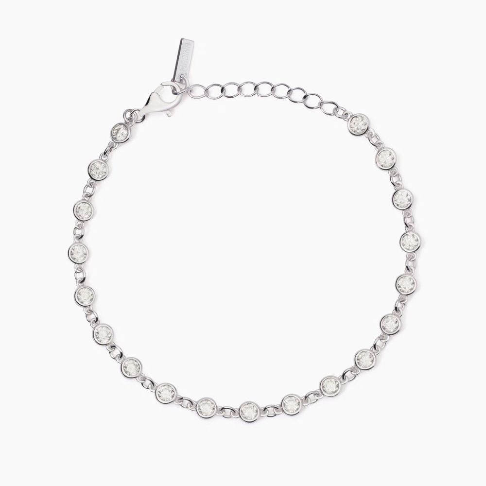 Mabina Bracciale Argento Zirconi Bianchi