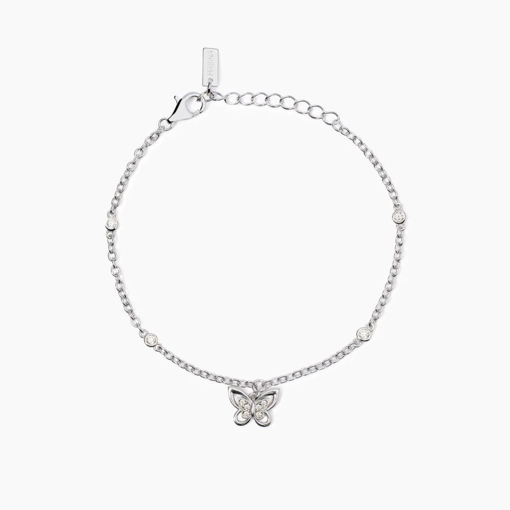 Mabina Bracciale Argento Farfalla e Zirconi