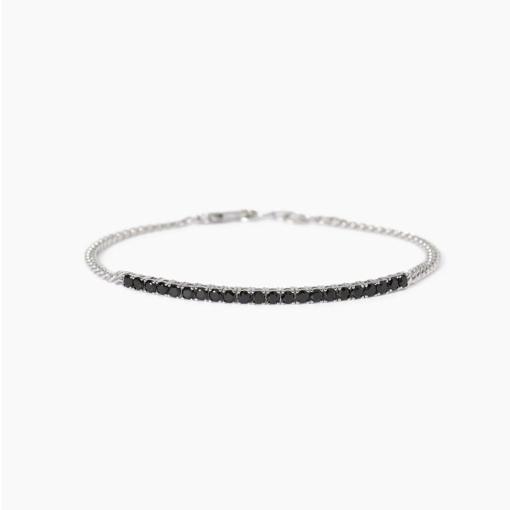 Mabina Bracciale Argento Zirconi Neri