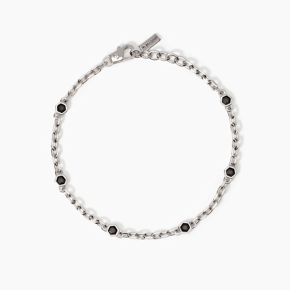 Mabina Bracciale Forzatina Argento e Zirconi City Square