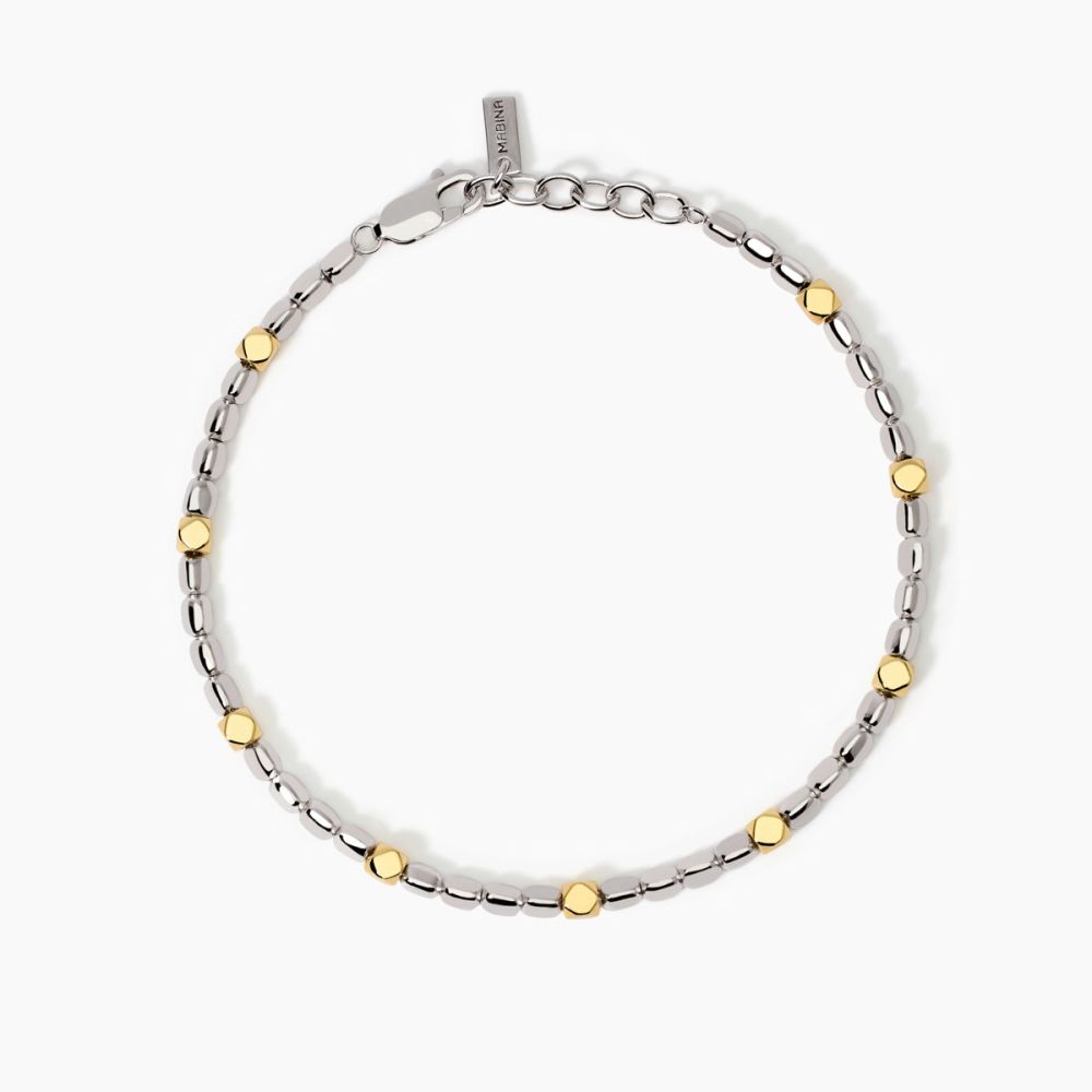 Mabina Bracciale Argento Elementi Dorati California