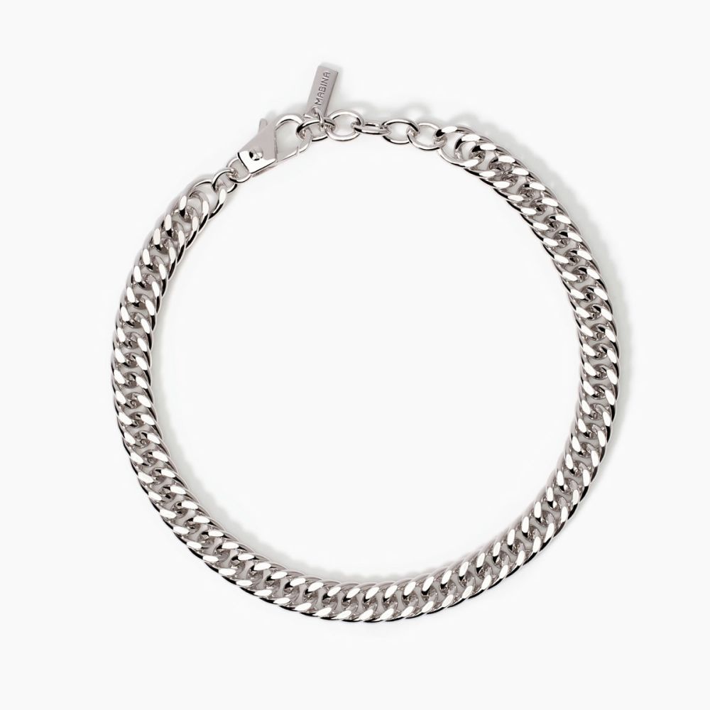 Mabina Bracciale Argento Catena Groumette Denim