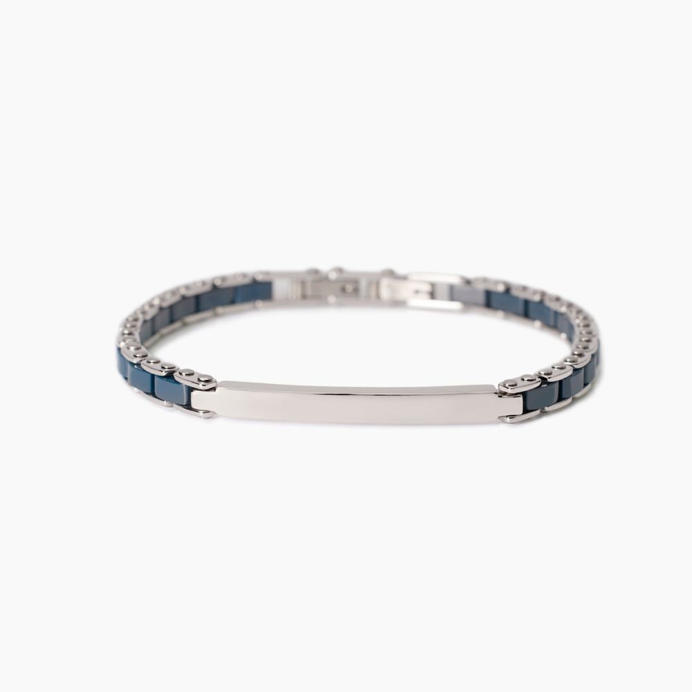 Mabina Bracciale Argento e Ceramica Blu Outside
