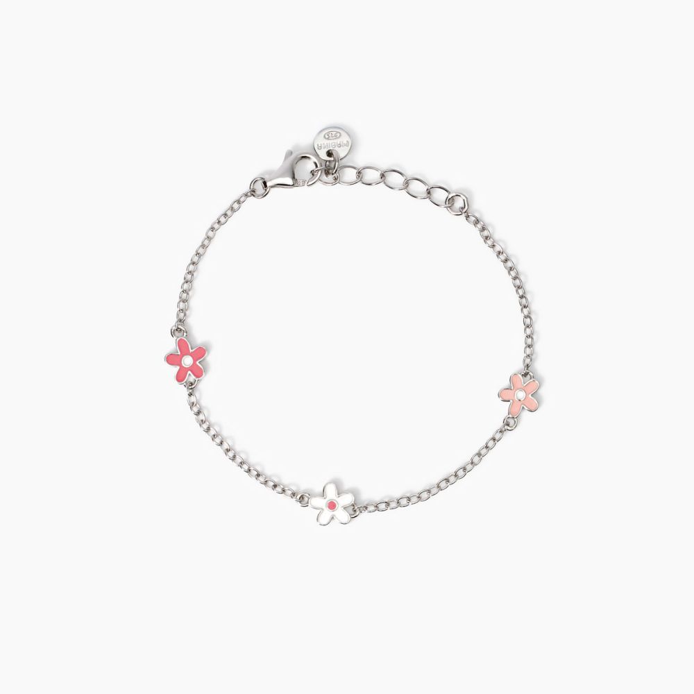 Mabina Bracciale Argenti Fiori Smaltati Flora