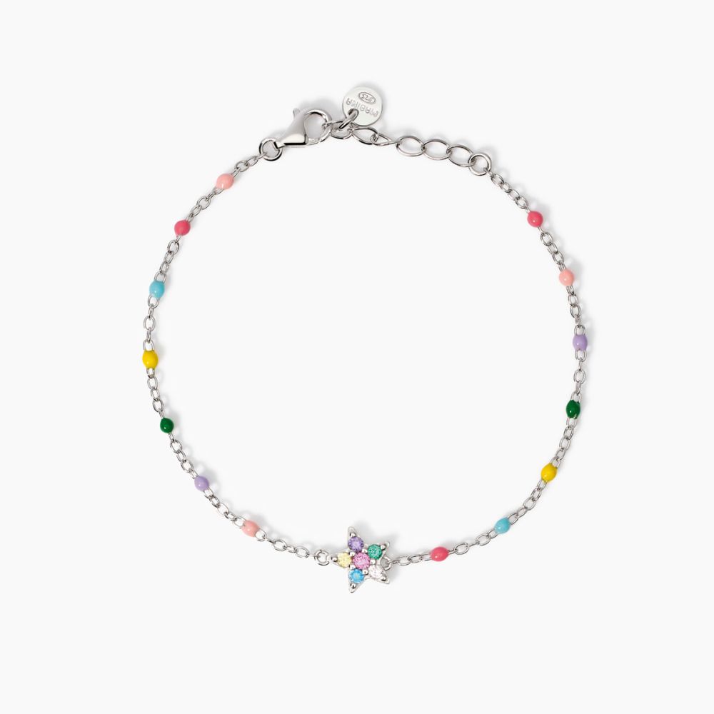 Mabina Bracciale Argento Stella Multicolor Étoile