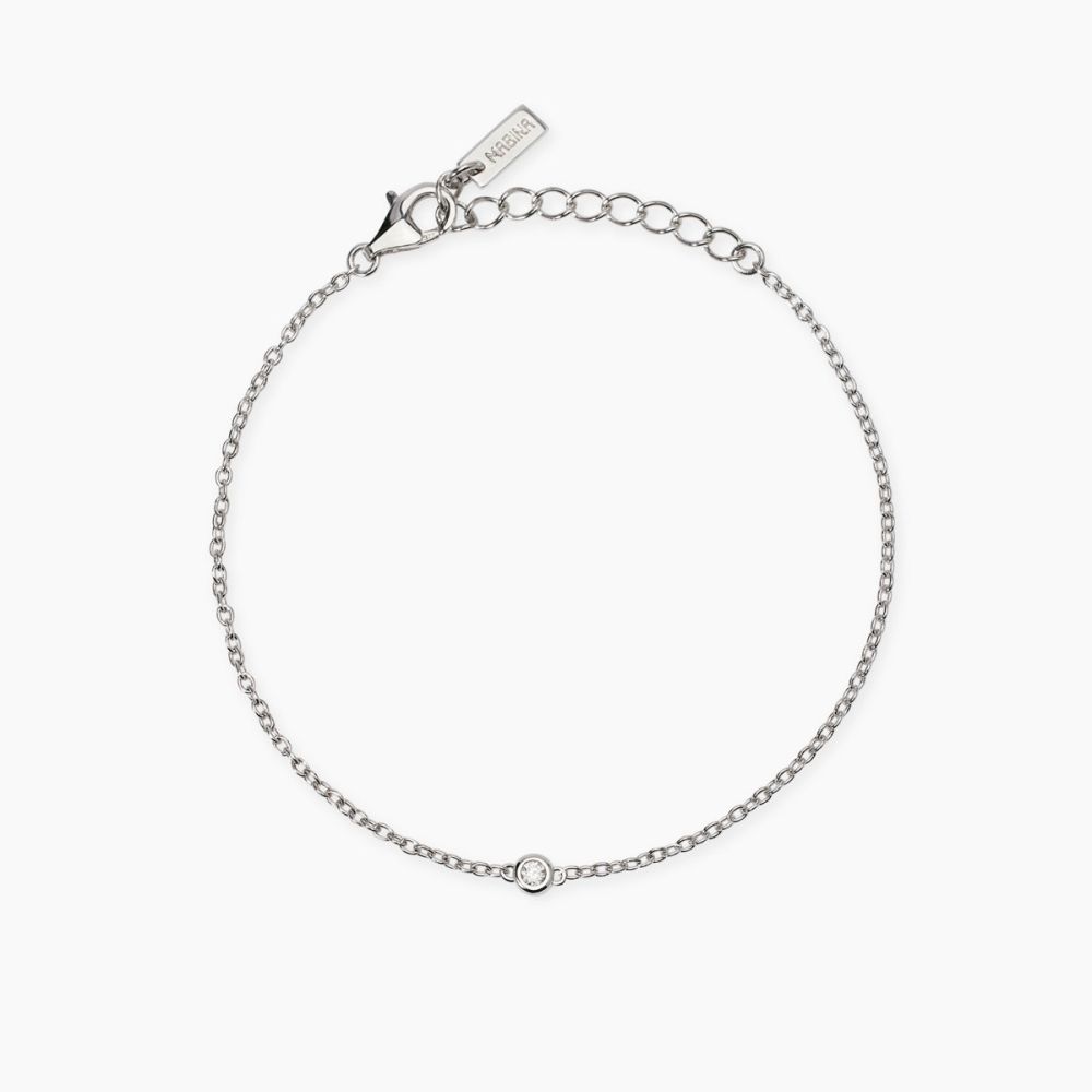 Mabina Bracciale Argento Diamante Lab Grown 0.09 ct