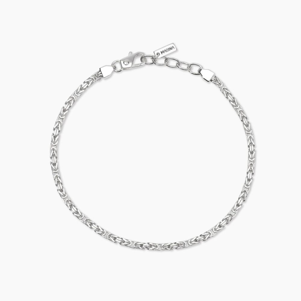 Mabina Bracciale Argento Catena Bizantina