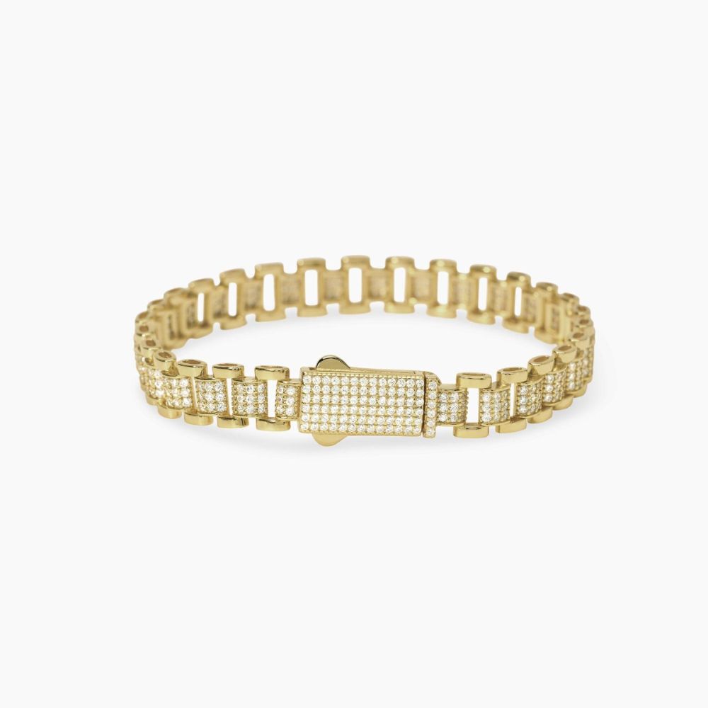 Mabina Bracciale Argento Dorato e Zirconi