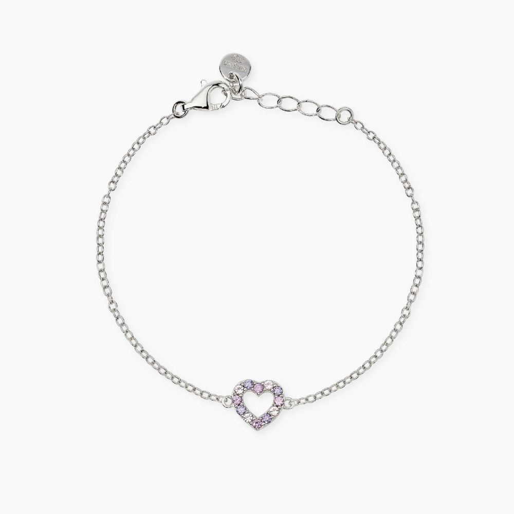 Mabina Bracciale Argento Cuore Tormalina e Zirconi