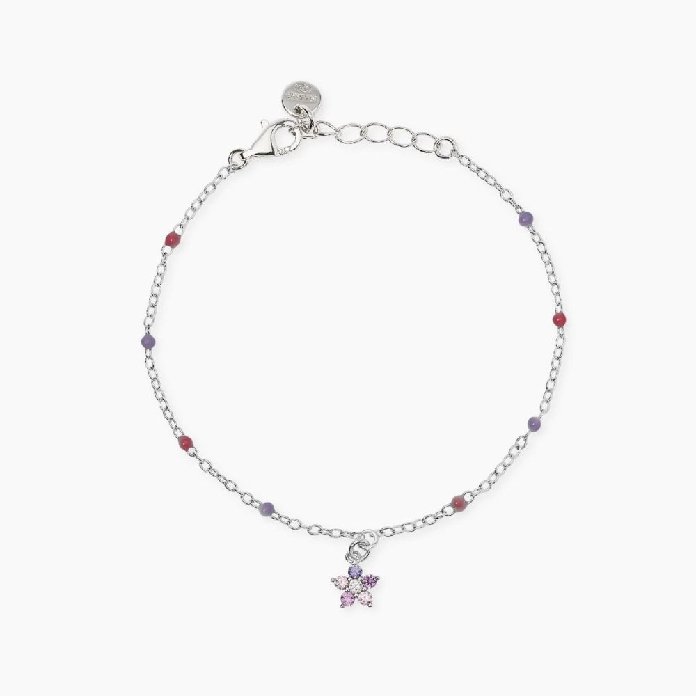 Mabina Bracciale Argento Fiore Multicolor