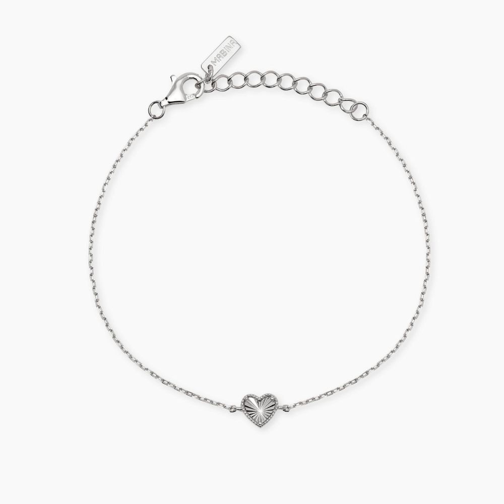 Mabina Bracciale Argento con Cuore