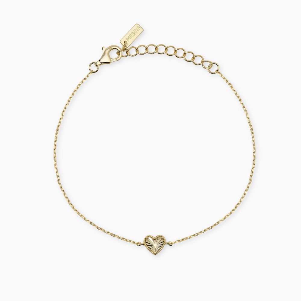 Mabina Bracciale Argento Gold con Cuore
