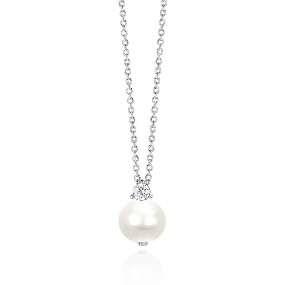 Mabina Collana Donna Argento Perla e Punto Luce