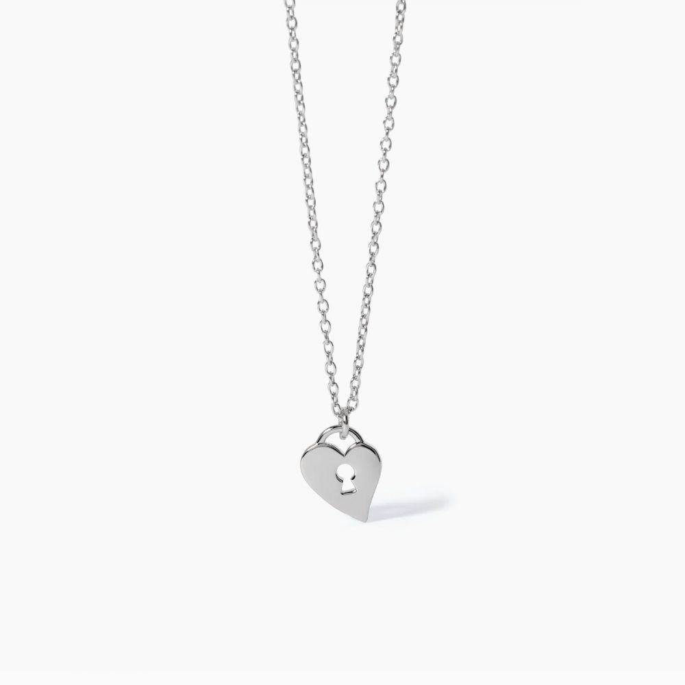 Mabina Collana Kids Argento Pendente Cuore Lucchetto