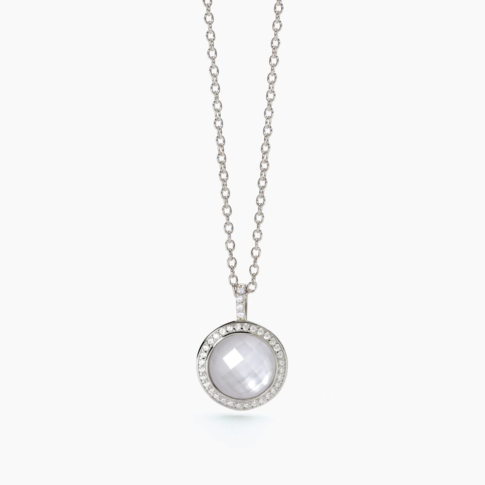 Mabina Collana Argento Rodiato Madreperla