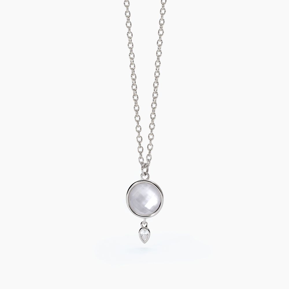 Mabina Collana Argento Rodiato Madreperla