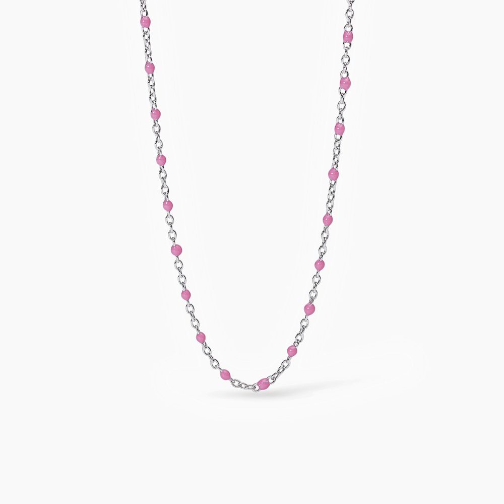 Mabina Collana Argento Smalti Rosa