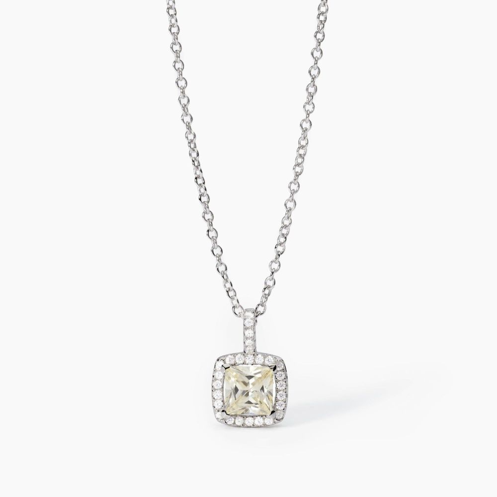 Mabina Collana Argento Zircone Lemon
