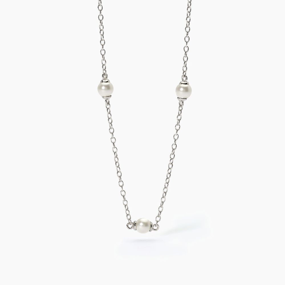Mabina Collana Junior Argento con Perle