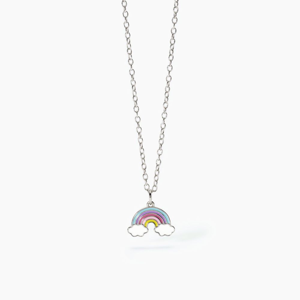 Mabina Collana Junior Argento con Arcobaleno