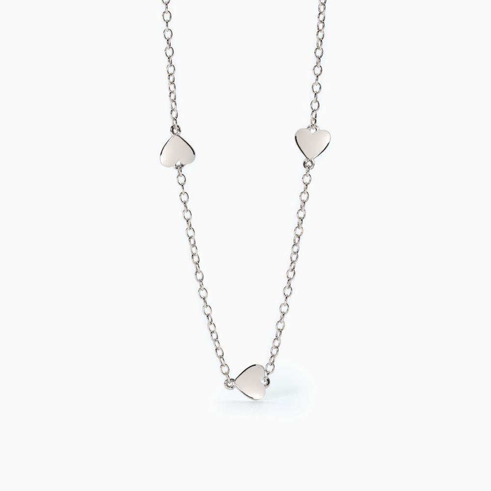 Mabina Collana Junior Argento con Cuori
