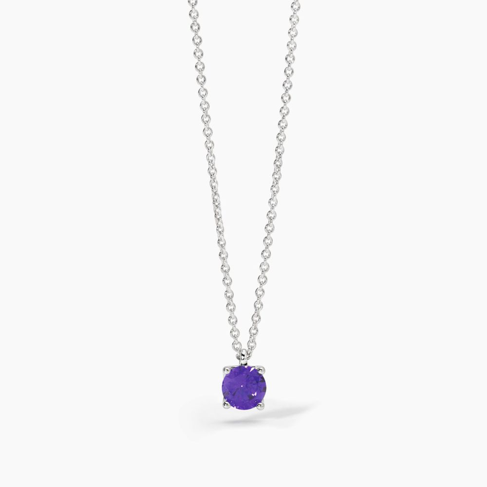 Mabina Collana Argento con Zircone VIola