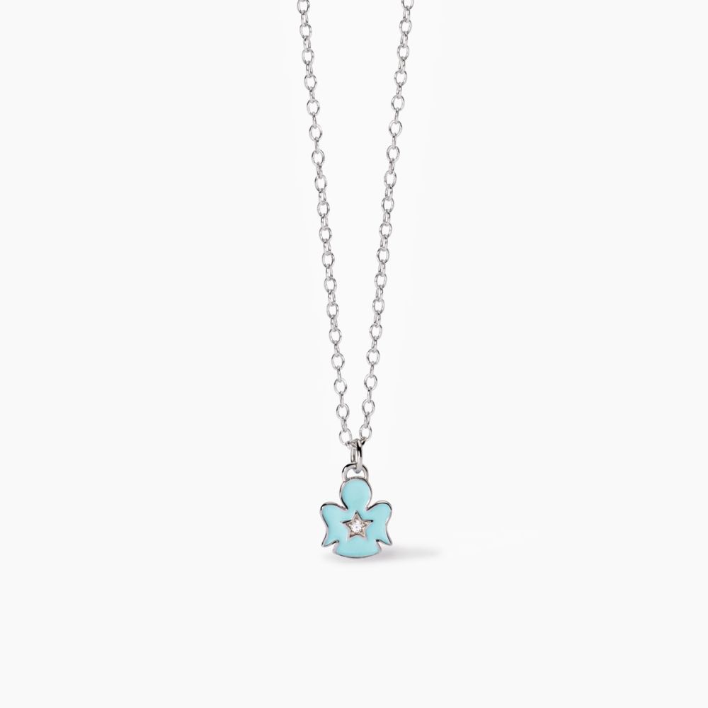 Mabina Collana Kids Argento Angioletto Smaltato