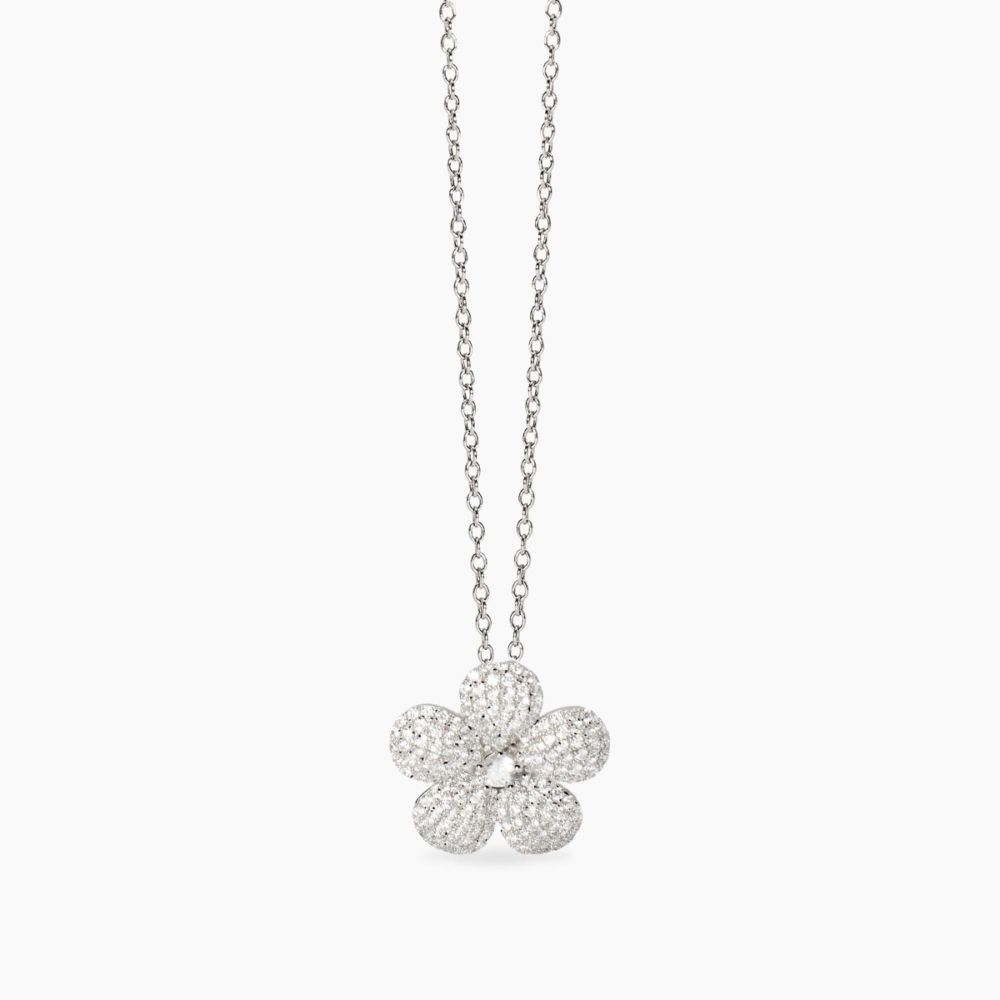 Mabina Collana Argento Fiore Zirconato