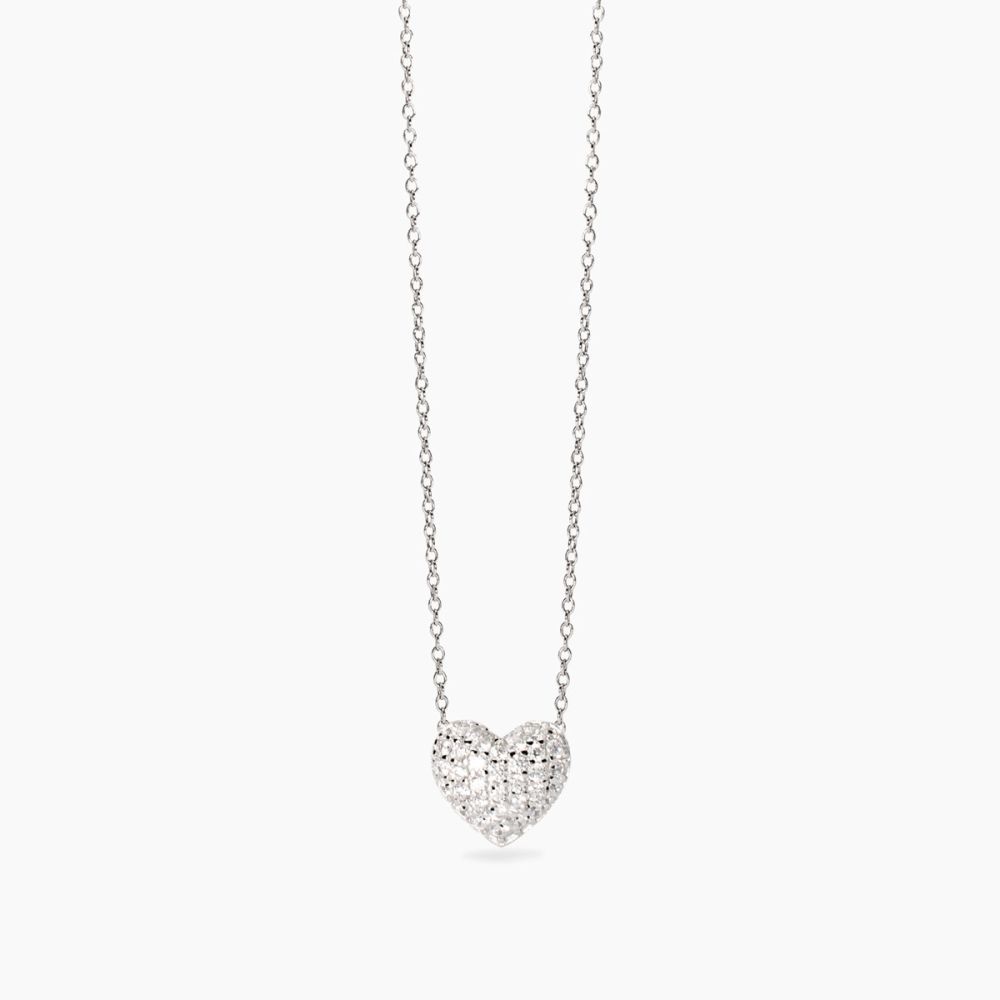 Mabina Collana Argento Cuore Zirconato Feeling