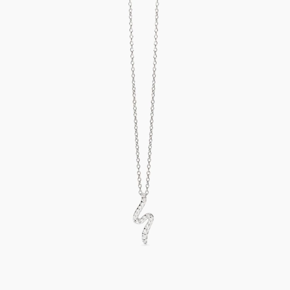 Mabina Collana Argento Pendente con Zirconi