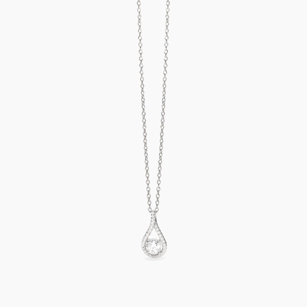 Mabina Collana Argento Pendente a Goccia