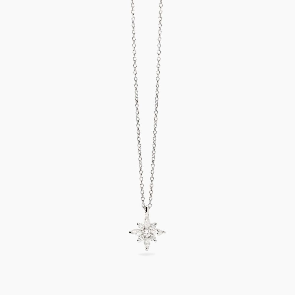 Mabina Collana Argento Stella Polare con Zirconi