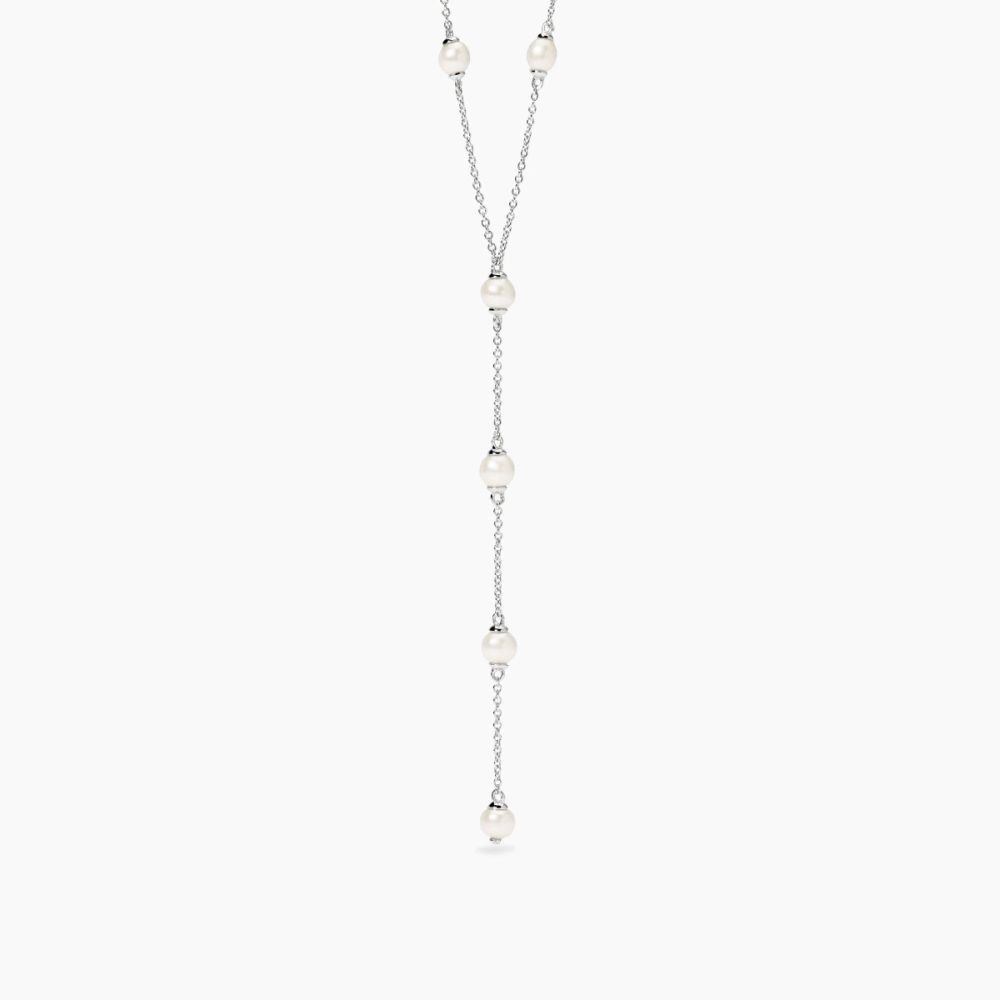 Mabina Collana Argento Pendente di Perle
