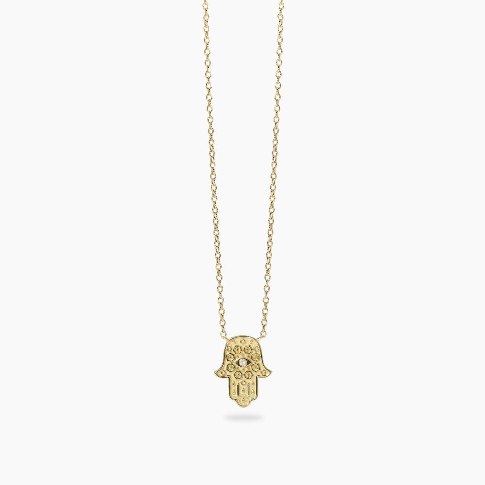 Mabina Collana Argento Gold con Mano di Fatima