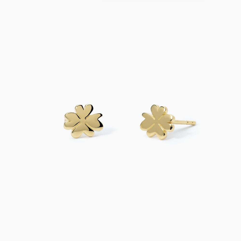 Mabina Orecchini Donna Argento Gold Quadrifoglio