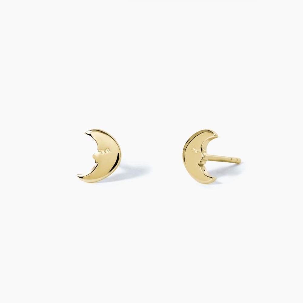 Mabina Orecchini Donna Argento Gold Mezzaluna