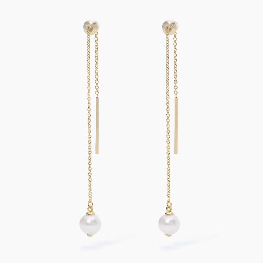 Mabina Orecchini Donna Argento Gold Perla