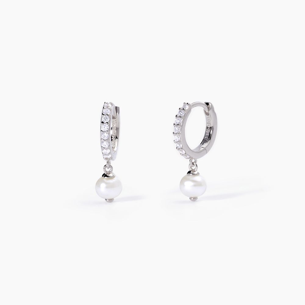 Mabina Cerchio Argento Rodiato Perla Bianca