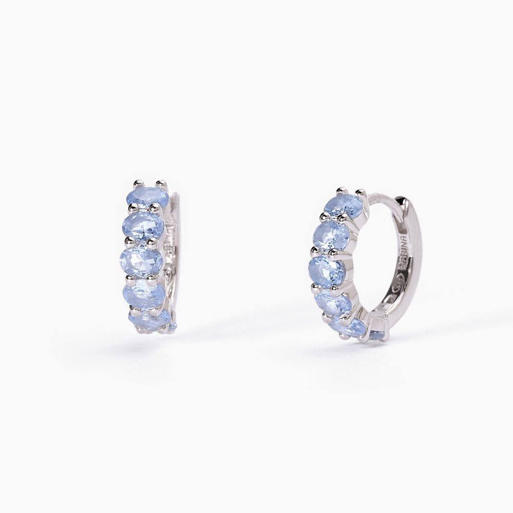 Mabina Cerchio Argento Rodiato Acquamarina