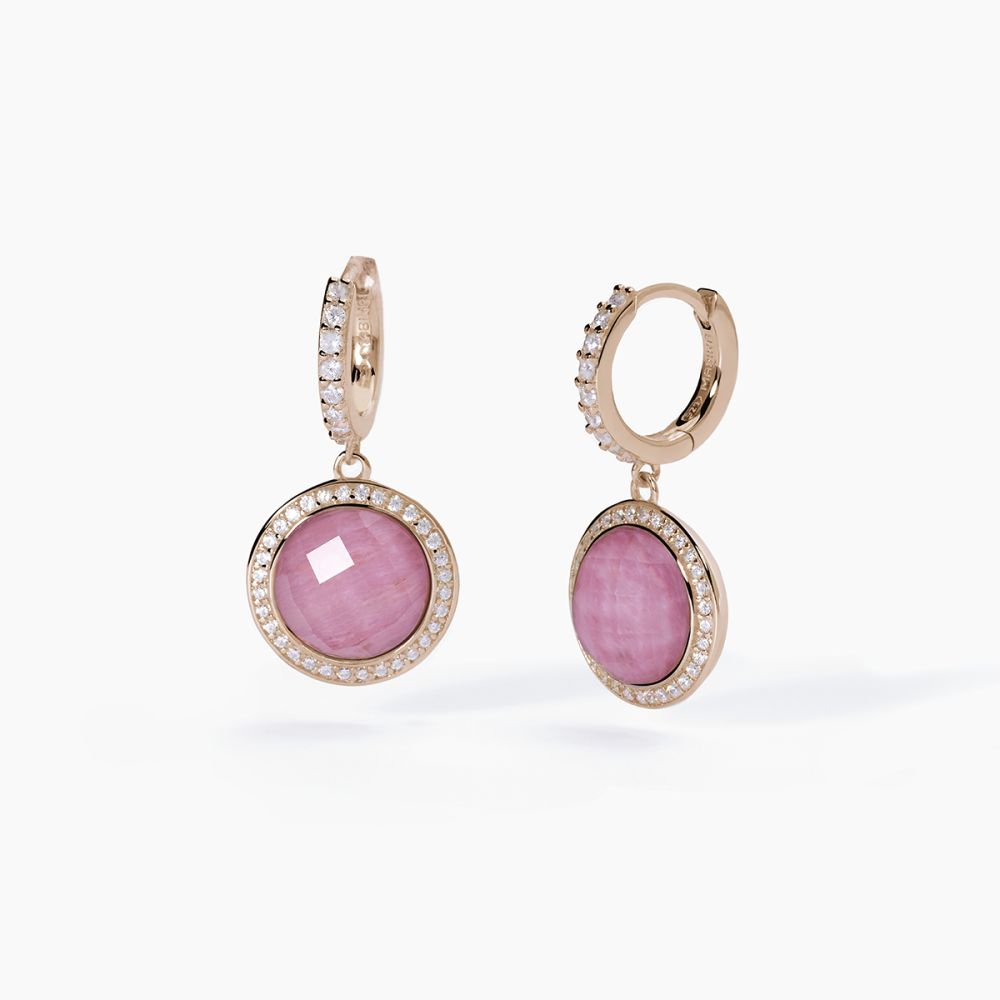 Mabina Cerchio Argento Rosato e Rodocrosite