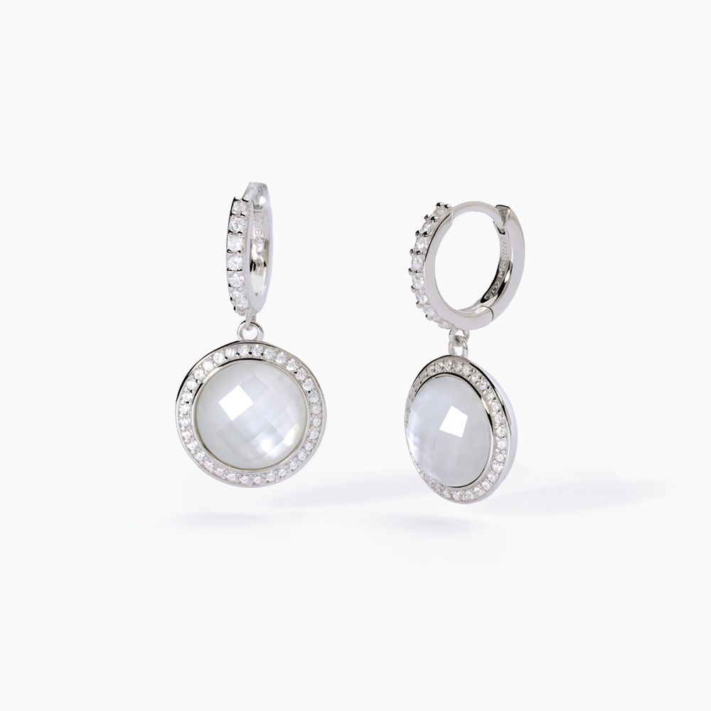 Mabina Cerchio Argento Rodiato e Madreperla