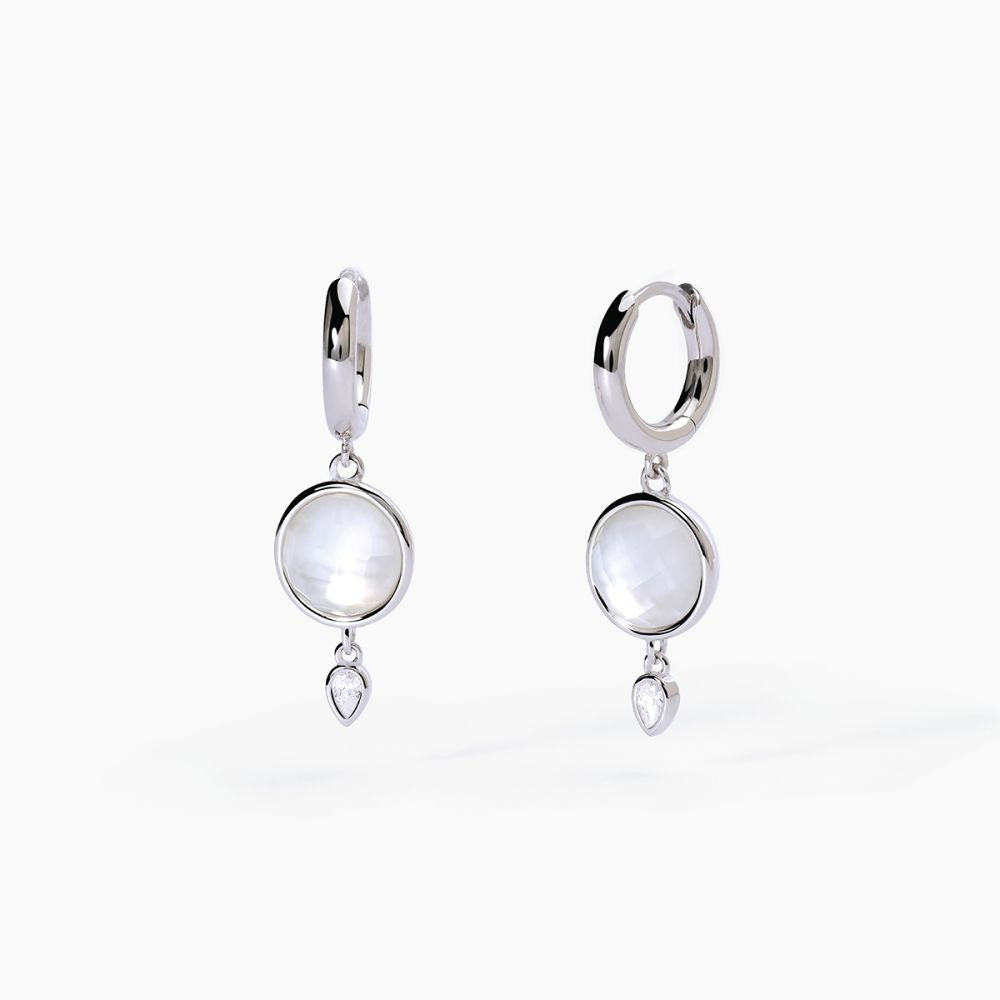 Mabina Cerchio Argento Rodiato e Madreperla