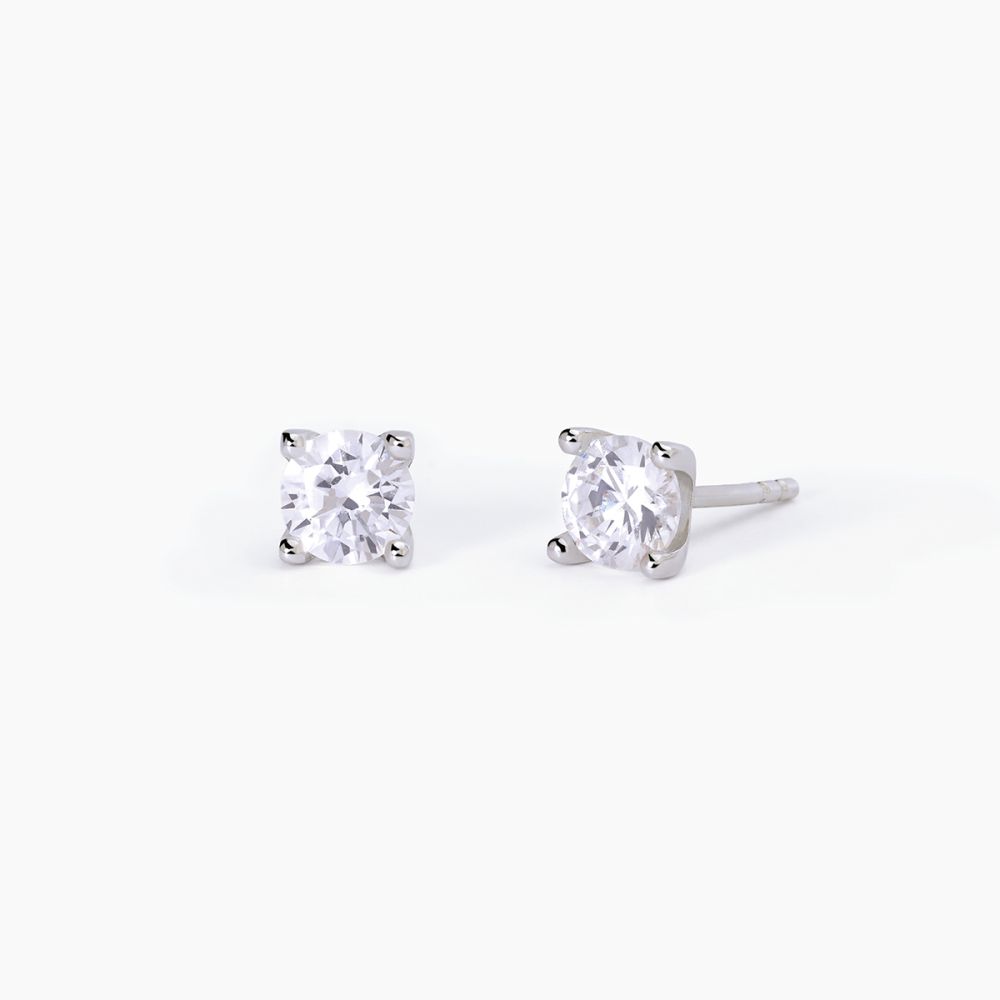 Mabina Orecchini Lobo Argento Punto Luce 5.5 mm