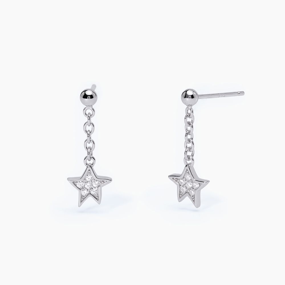 Mabina Orecchini Argento Stella Zirconata