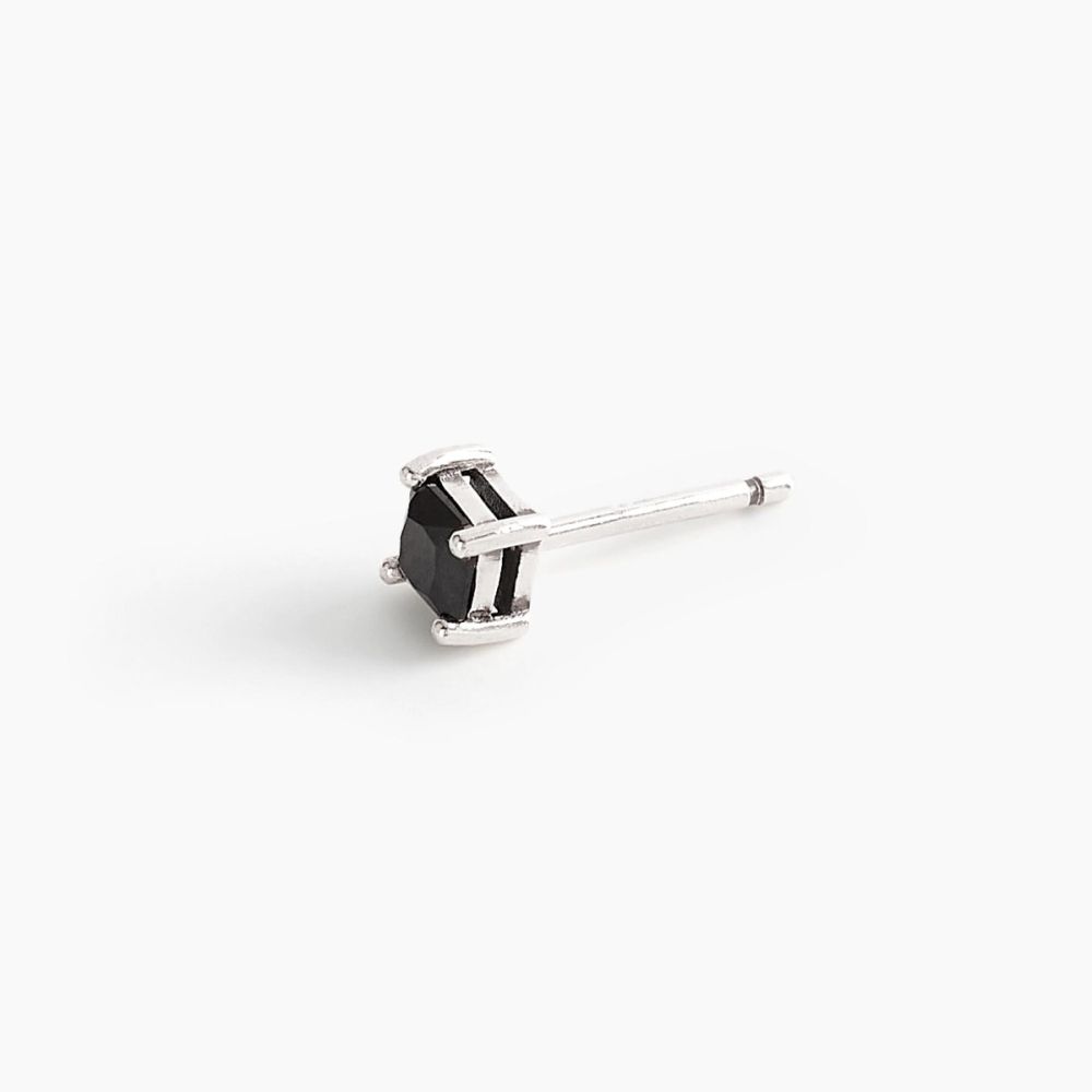 Mabina Mono Orecchino Argento Zircone Nero