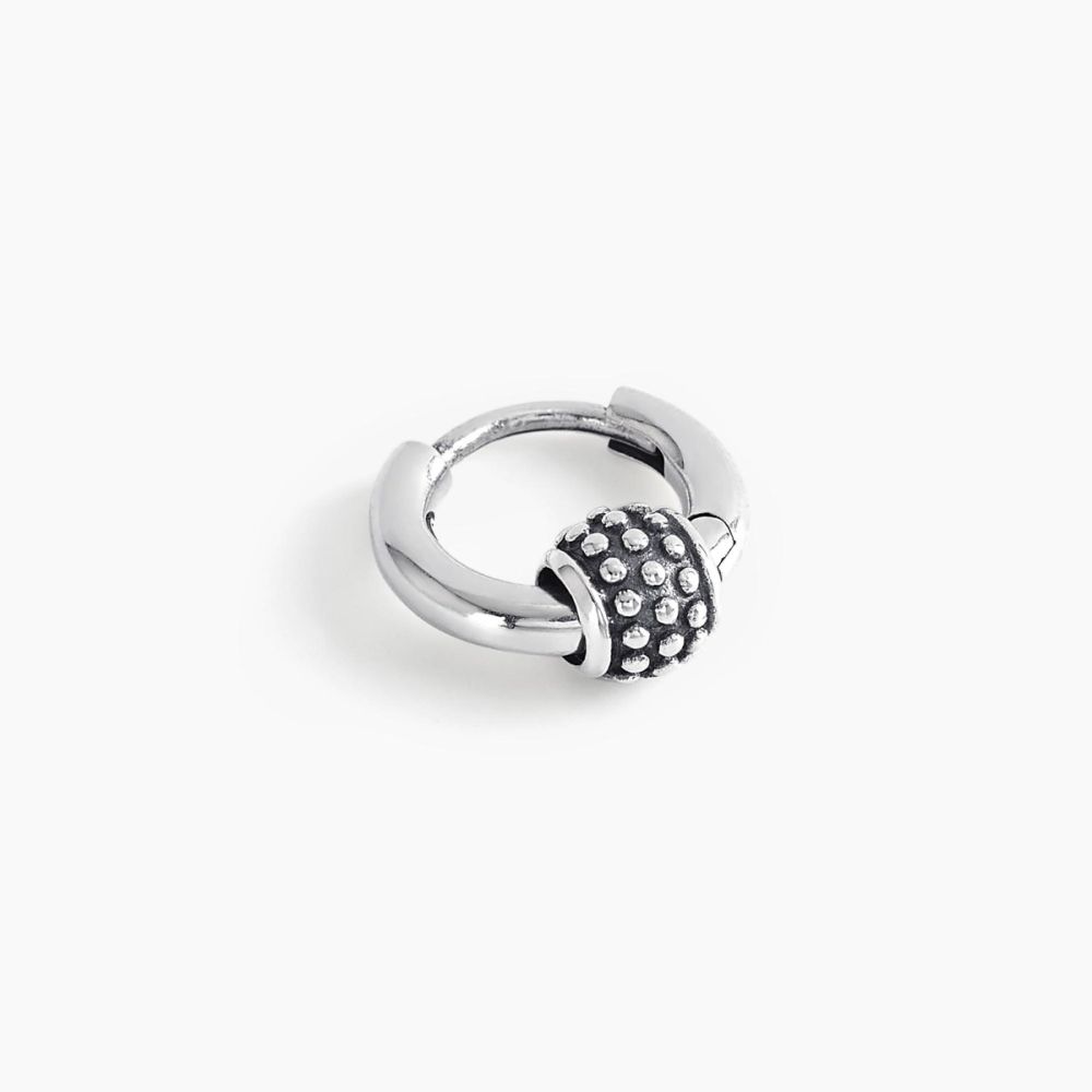 Mabina Mono Orecchino Argento Charm Borchiato