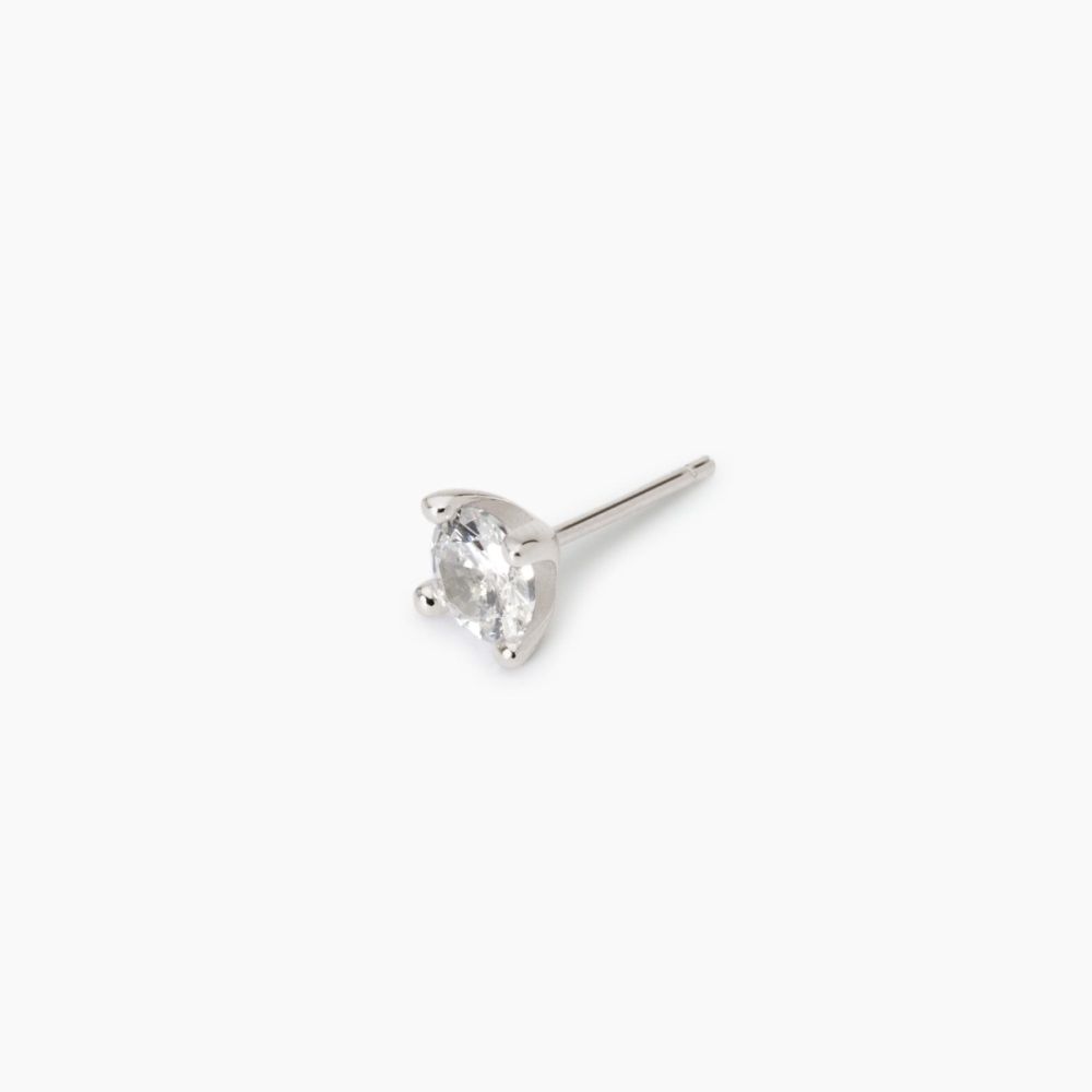 Mabina Mono Orecchino Argento Zircone Bianco